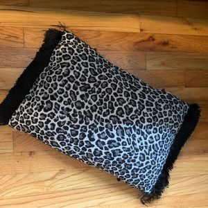 Four Zebra/Leopard Print Accent Pillows
